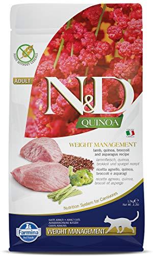 Farmina, N&D Quinoa Weight Management, Agnello, Broccoli & Asparagi, Gatto Adult, 1,5gr