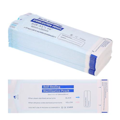 WUSJCOF 100 Buste Autosigillanti per Sterilizzazione 90x260 mm