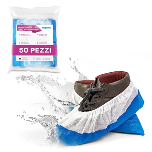 ARNOMED Copriscarpe Monouso CPE+PP, 50 Pezzi