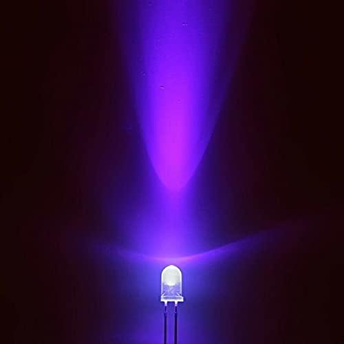 Diodi LED UV 5mm - Kit da 10 Pezzi per Modellismo, Presepi e Diorami