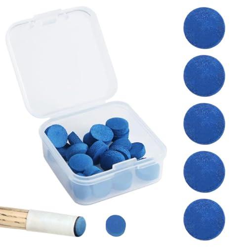 Punte per Stecca da Biliardo 10 mm - Set da 20 Pezzi Blu