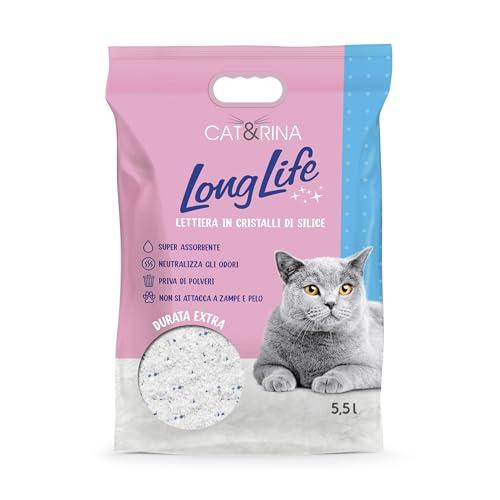 Cat&Rina Long Life Lettiera per Gatti ai Cristalli di Silicio