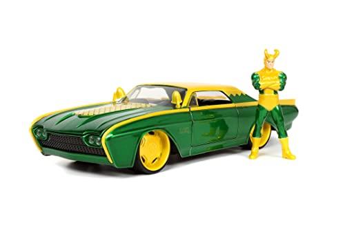 Jada Toys Marvel Loki Ford Thunderbird 1:24 con Figura