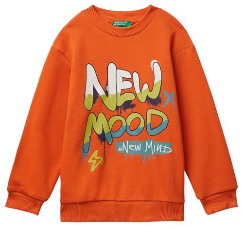 Maglia Girocollo Manica Lunga United Colors of Benetton con Stampe Multicolor