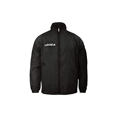 Legea K201B Giacca Antipioggia Italia Unisex Adulto Nera