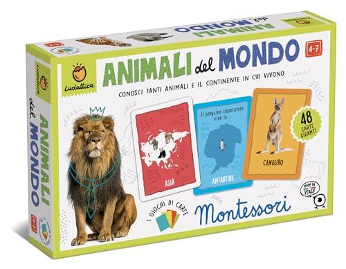 Ludattica - Animali del Mondo: Un Viaggio Educativo con le Carte Montessori
