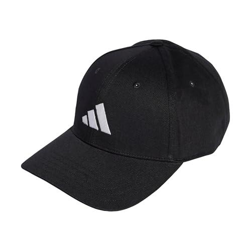Cappellino Baseball Adidas Unisex - Adulto Cotton New Logo Nero/Bianco