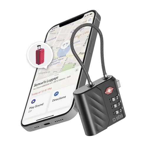 SBS Track My Lock - Lucchetto TSA con Localizzatore Apple Find My