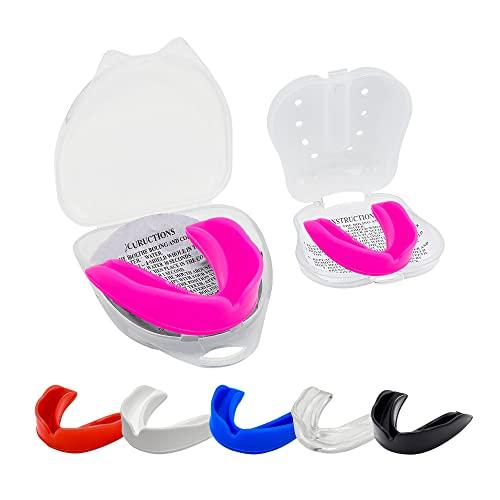 Paradenti Sportivo Hash per Adulti e Ragazzi - Protezione Totale per Ogni Disciplina (13+ Anni, Rosa)