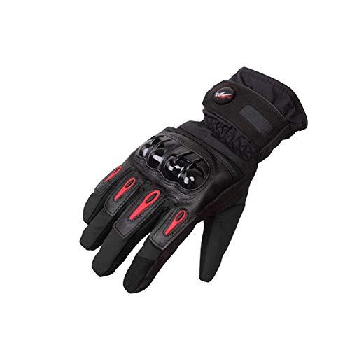 2KP CE Guanti da Moto Invernali Uomo Donna Touch Screen Impermeabili Antivento con Protezioni