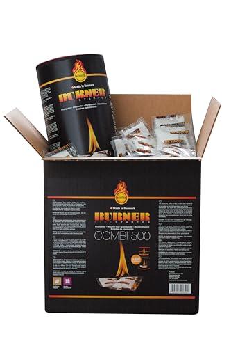 Burner Firestarter Inodore - Accendisigari per barbecue, camino, stufa e caminetti, 500 bustine