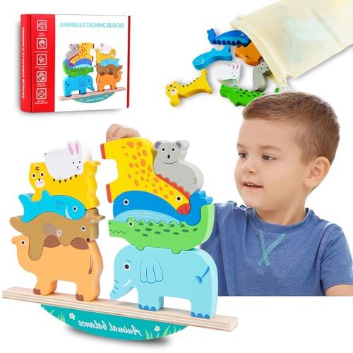 Tangdudu Giochi in Legno per Bambini 2-6 Anni - Animali della Savana