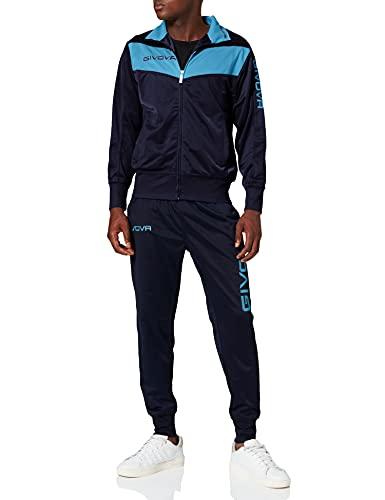 Givova Tuta Visa Unisex Adulto Blu/Turchese L