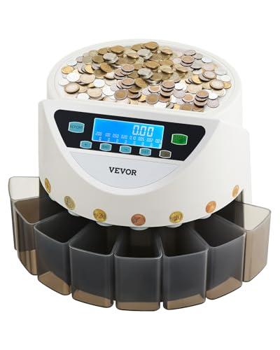 VEVOR Contamonete Selezionatrice di Monete Europee