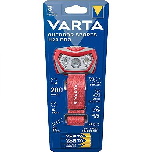 VARTA Outdoor Sports H20 Pro Torcia Frontale LED
