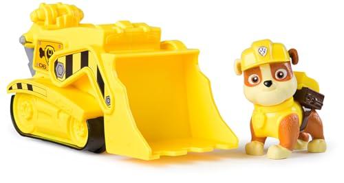 Paw Patrol, Bulldozer di Rubble, Veicolo e Personaggio Rubble