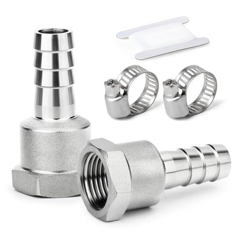 ERGAOBOY 2 PCS Raccordo per tubo flessibile, 16 MM Barb a 1/2