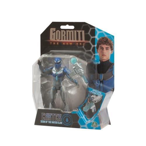 GORMITI THE NEW ERA - Scion Del Clan Dell'Acqua Carter Lancia Sfere, Action Figure 15 Cm Con Funzione Attacco, Gormita Articolato Con Armatura Effetto Silver, Per Bambini A Partire Dai 3 Anni