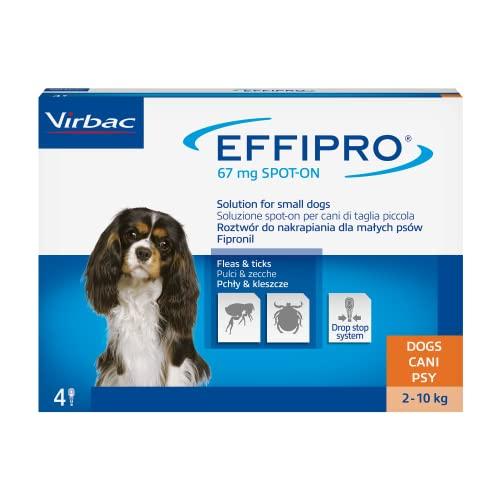 Effipro Spot On per Cani di Taglia Piccola 2-10 kg - Confezione da 4 Pipette