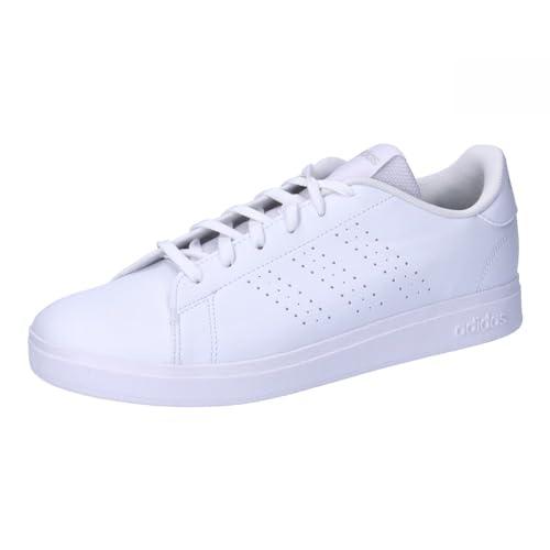 adidas Advantage Base 2.0 Junior, Scarpe da Tennis Unisex-Adulto, Cloud White/Cloud White/Grey One, 38 EU