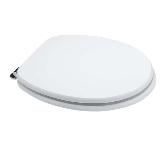 LIGHT - Sedile WC Universale in Legno Laccato Bianco