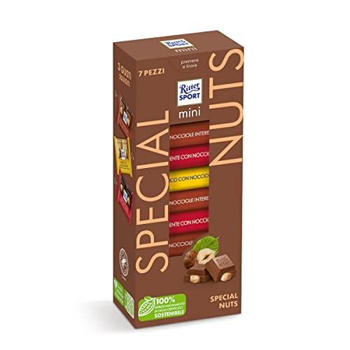 RITTER SPORT Mini Tower Special Nuts, Mix Cioccolatini, 3 Gusti, 116g