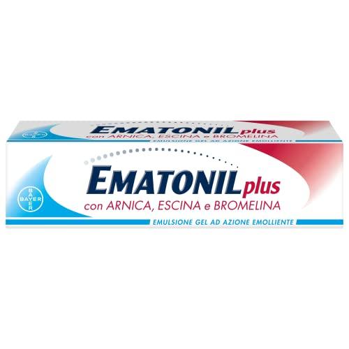 Ematonil Plus Emulsione Gel con Arnica, Escina, Bromelina e Mentolo, Crema per Ematomi, Piccoli Traumi e Contusioni ad Azione Emolliente, Dona Sollievo per Adulti e Bambini, 50 ml