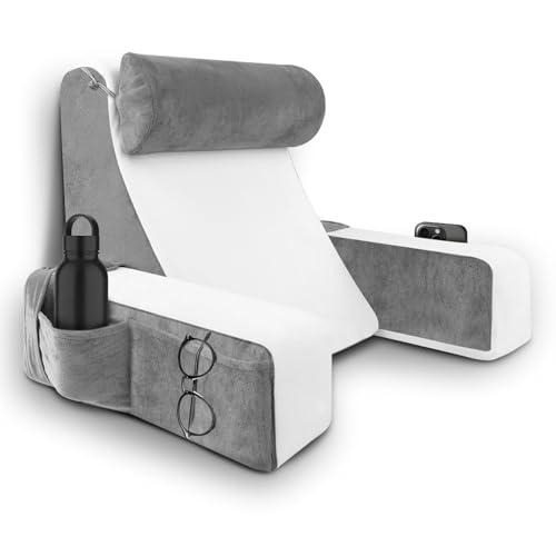 Cuscino da Lettura Ergonomico con Supporto Lombare e Braccioli HOMCA