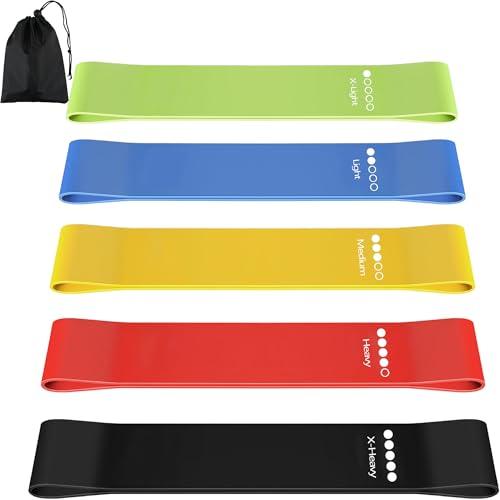 Set di 5 Elastici Fitness con Livelli di Resistenza Variabili