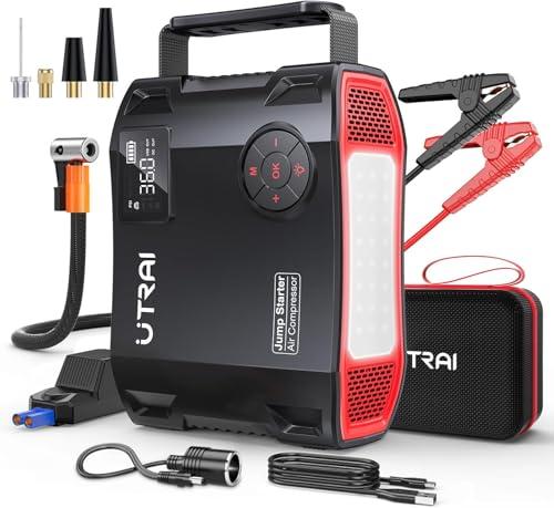 UTRAI Avviatore Batteria Auto 7000A con Compressore e Power Bank