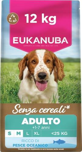 Eukanuba Grain Free Pesce Taglia Media e Piccola - 12 kg