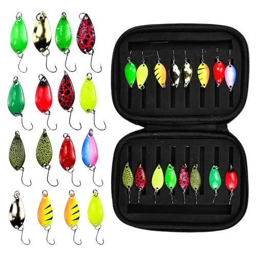 KYYGKY 16 Esche Artificiali Spinning Pesca Trota Spoon