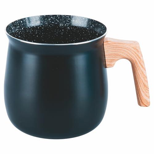 Bollilatte in Alluminio con Rivestimento Ceramico SìChef 1.3L Effetto Legno