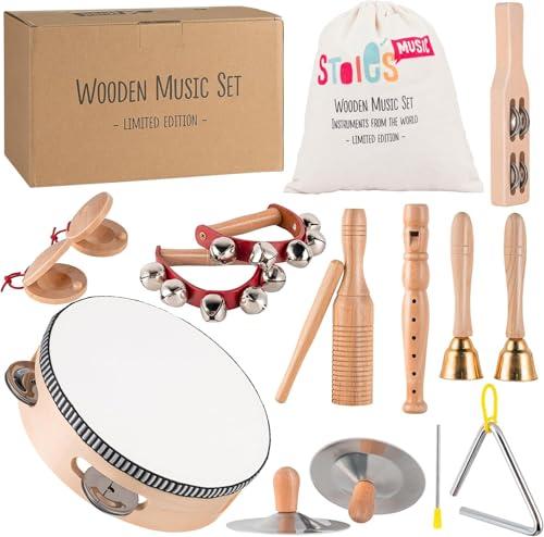 Stoie's Strumenti Musicali in Legno per Bambini 3 - 6 Anni