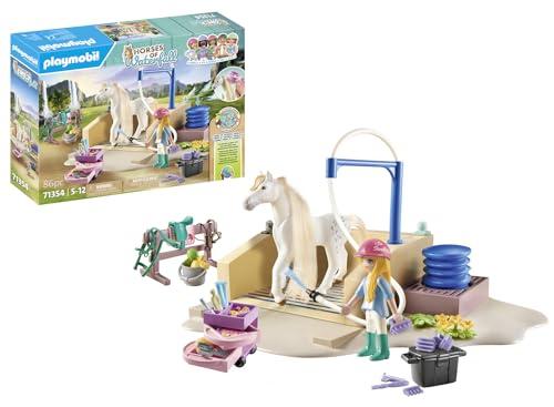 Playmobil Horses of Waterfall Isabella & Lioness con Area di Lavaggio 71354