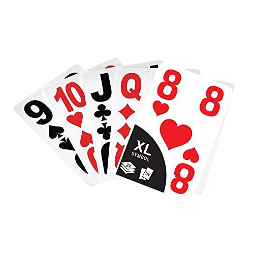 TronicXL Carte da Gioco Giganti per Anziani e Ipovedenti - Set da 2