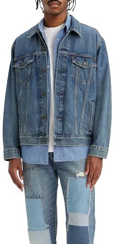 Levi's New Relaxed Fit Trucker Giacca in Denim Uomo Waterfalls