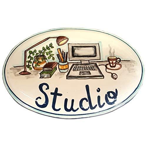 Targa Decorativa in Ceramica Artistica di Parrini - Un Tocco di Toscana Autentico