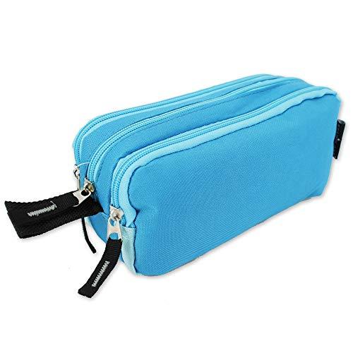 Starplast Astuccio Scolastico Con 2 Cerniere E 2 Scomparti - Grande Capacità, Maniglia Per Appendere, Multicolore - 2
