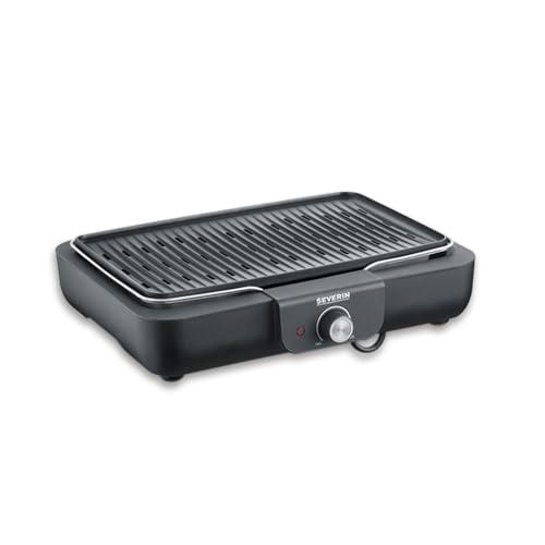Severin PG 8556 Barbecue Elettrico da Tavolo con Griglia Antiaderente