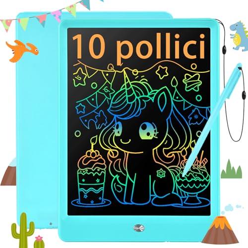 EooCoo Tavoletta Grafica LCD 10 Pollici Blu per Bambini