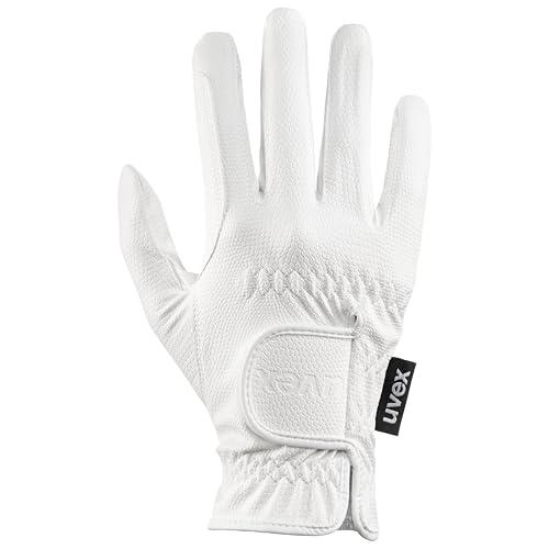 uvex sportstyle, guanti da equitazione elasticizzati unisex, ottimo grip e robusti, compatibile con touchscreen, white, 7.5