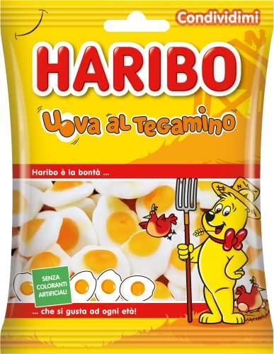 Haribo Uova al Tegamino, Caramelle Gommose, Gusto Frutta, 175gr