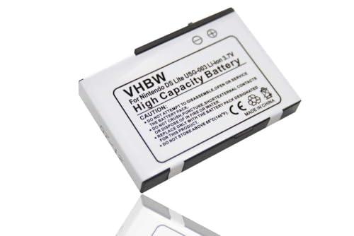 Batteria vhbw compatibile con Nintendo DS Lite (900mAh, 3,7V, Li-Ion)