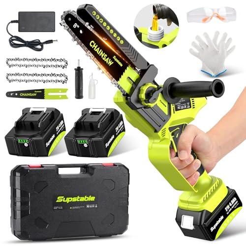 Supstable Mini Motosega a Batteria 8/6 Pollici