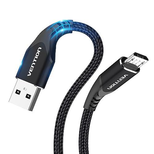 Vention Cavo Micro USB in Nylon, 3m, Nero