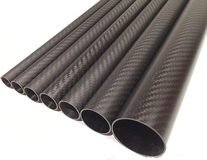 Tubo in fibra di carbonio alto modulo - Diametro 6-32mm (8mm x 6mm x 1000mm)