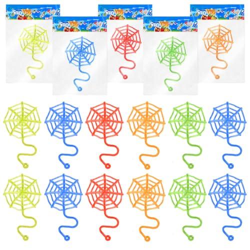 Ainiv Set 20 Ragnatele Appiccicose Elastiche: Divertimento Assicurato per Feste e Giochi