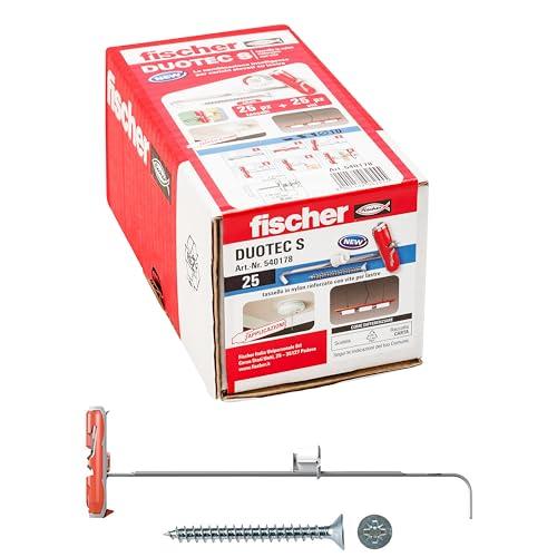 Fischer Duotec 10 S - Tasselli per Cartongesso e Pannelli (25 pezzi)