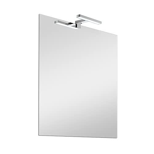 Inbagno Specchio Bagno con Luce LED 50x60 Reversibile - Stile 6